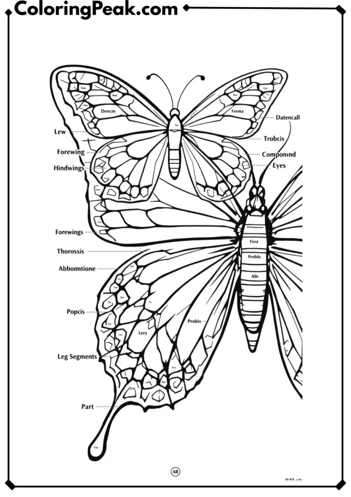 Anatomical Study Butterfly