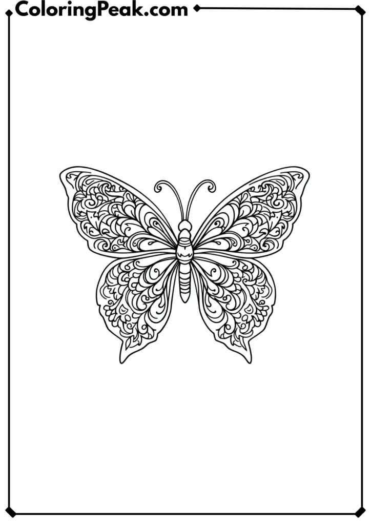 Art Nouveau Butterfly