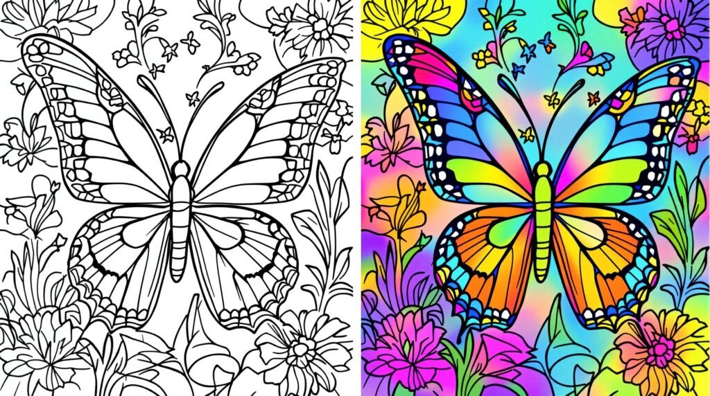 Butterfly coloring pages