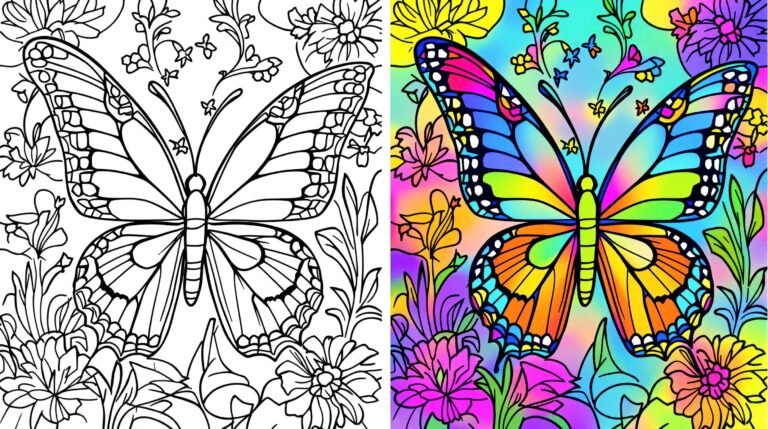 Butterfly coloring pages