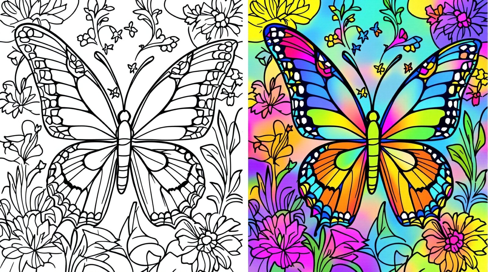 Butterfly coloring pages