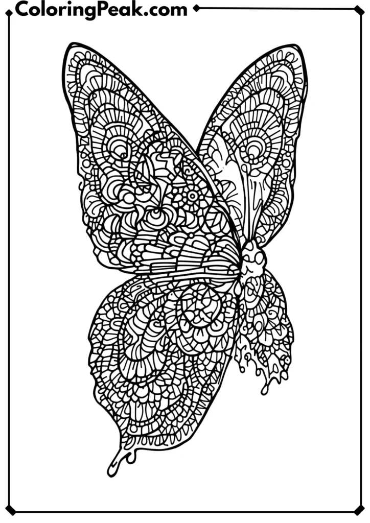 Butterfly with Mandala Wings