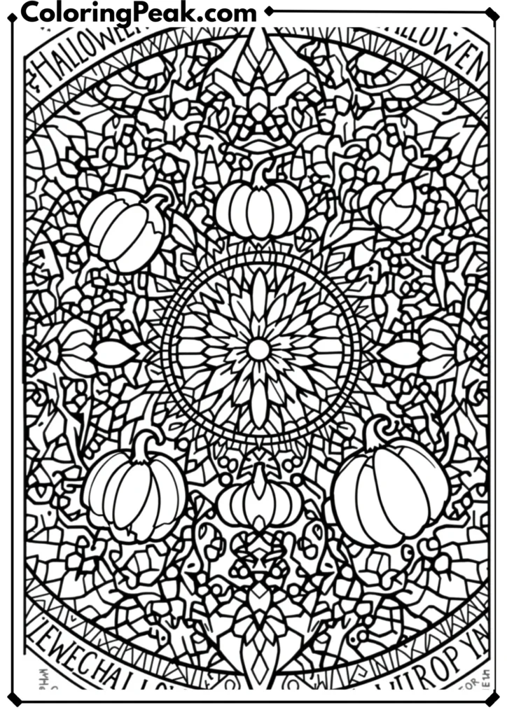 Halloween Mandala Garden