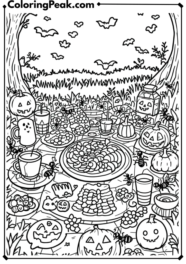 Halloween Picnic Spread