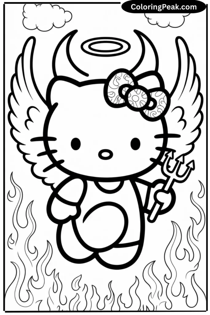Hello Kitty Angel vs. Devil
