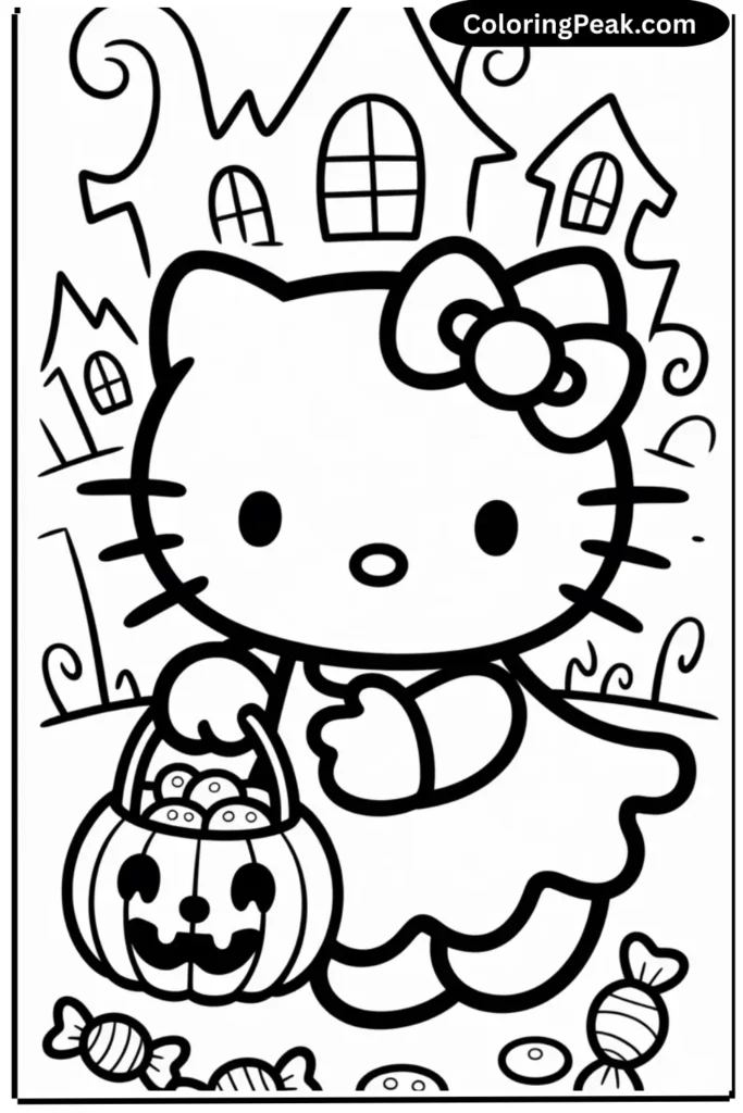 Hello Kitty Ghost Costume