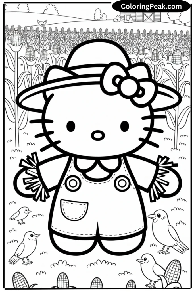 Hello Kitty Scarecrow