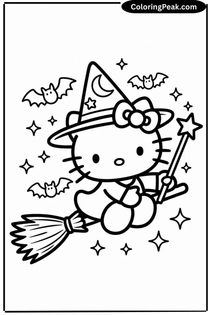 Hello Kitty as a Witch